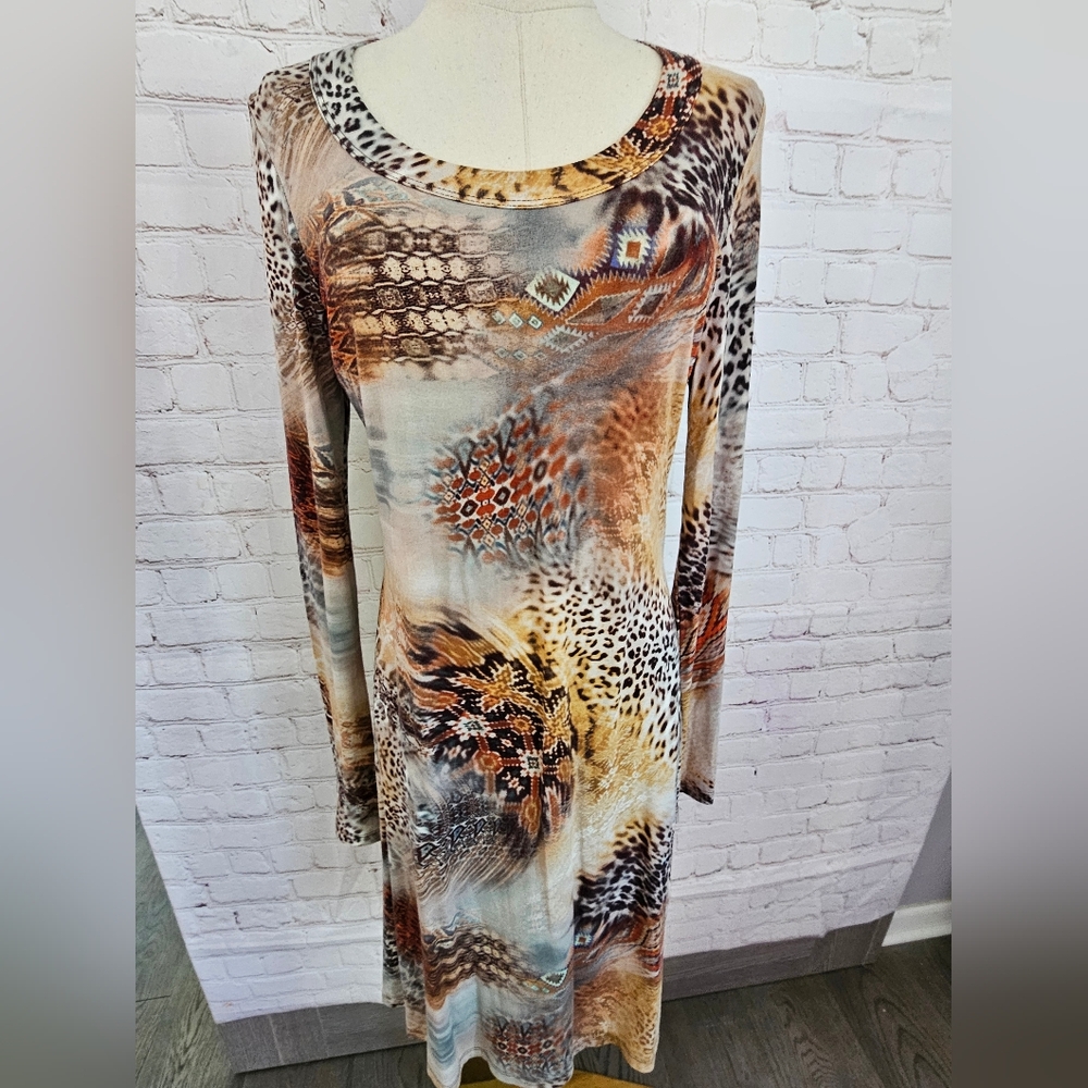 Karen Kane Dress | Animal / Navajo Print | XS | EUC